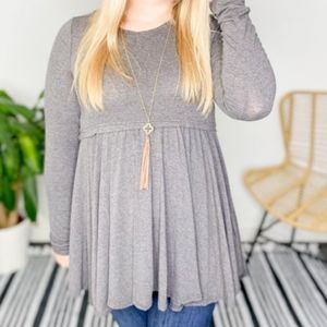 Easel Babydoll Blouse